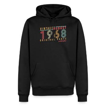 1968 In August Vintage - Men’s Premium Organic Hoodie - black - Front - Nico (187cm)