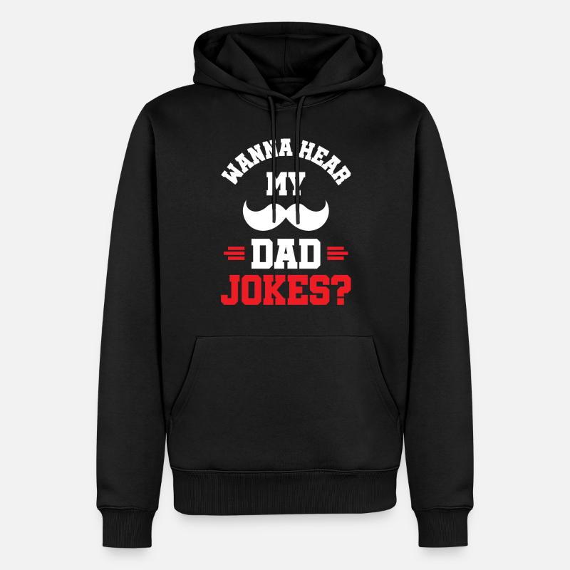 Papa Blague Papa Blagues Père - Sweat à capuche Premium bio Homme - noir