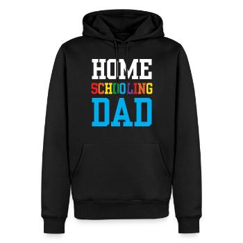 Homeschooling Vater Papa Homeschool Vatertag - Männer Premium Bio Hoodie - Schwarz - Vorne - Nico (187cm)