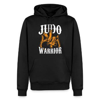Judo Guerrier Arts Martiaux Judoka Arts Martiaux Hobby - Sweat à capuche Premium bio Homme - noir - Devant - Nico (187cm)