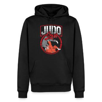 Amateurs de Judo Hobby Judoka Arts Martiaux Arts Martiaux Arts Martiaux - Sweat à capuche Premium bio Homme - noir - Devant - Nico (187cm)
