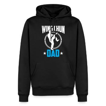 Wing Chun Vater Kampfsport Kampfkunst Trainer - Männer Premium Bio Hoodie - Schwarz - Vorne - Nico (187cm)