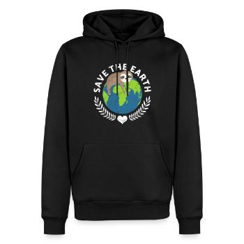 Save The Earth Animal Rescue Animal Rights - Men’s Premium Organic Hoodie - black - Front - Nico (187cm)