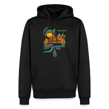 Great Smoky Mountains Bears - Men’s Premium Organic Hoodie - black - Front - Nico (187cm)