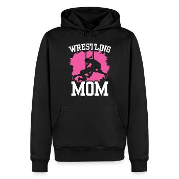 Wrestling Mama Ringer Wrestler Ringen Ringkampf - Männer Premium Bio Hoodie - Schwarz - Vorne - Nico (187cm)