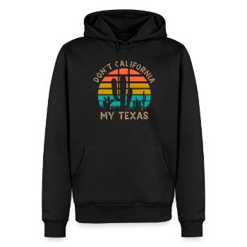 California Texas Pride Texan Sayings Texan - Men’s Premium Organic Hoodie - black - Front - Nico (187cm)