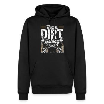 Équipe Dirt Fishing Détection de métaux Détection de métaux - Sweat à capuche Premium bio Homme - noir - Devant - Nico (187cm)