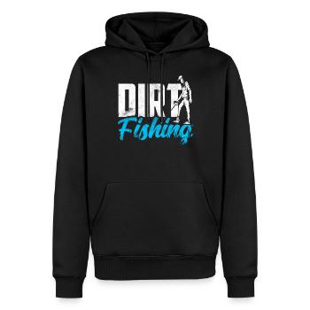 Pêche à la saleté Détection des métaux Détection des métaux - Sweat à capuche Premium bio Homme - noir - Devant - Nico (187cm)