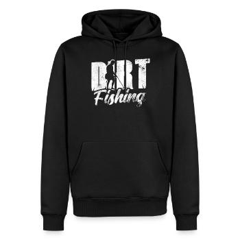 Dirt Fishing Metalldetektion Metal Detecting - Männer Premium Bio Hoodie - Schwarz - Vorne - Nico (187cm)