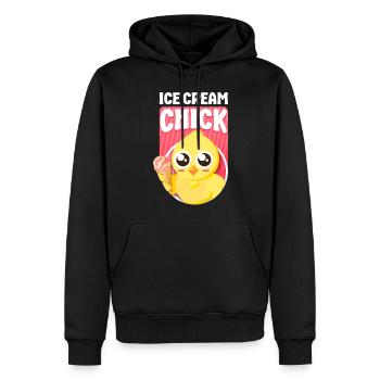 Ice Cream Chicken Cone Ice Cream - Männer Premium Bio Hoodie - Schwarz - Vorne - Nico (187cm)