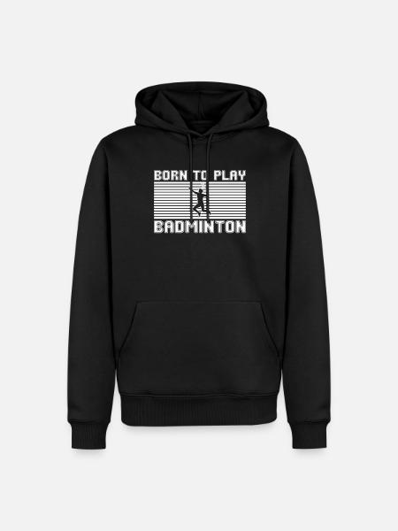 badminton - Men’s Premium Organic Hoodie - black