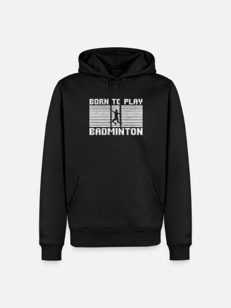 badminton - Men’s Premium Organic Hoodie - black