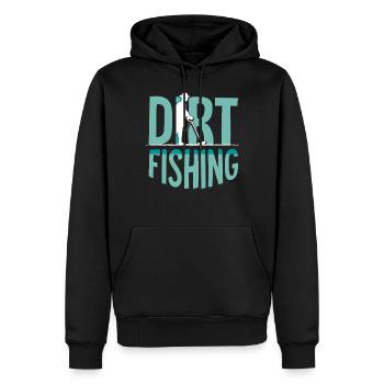 Pêche à la saleté Détection des métaux Détection des métaux - Sweat à capuche Premium bio Homme - noir - Devant - Nico (187cm)