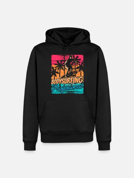 Bodysurfing Professional Bodysurfer Bodysurf Bodysurfing - Men’s Premium Organic Hoodie - black
