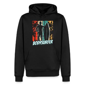 Bodysurfer Bodysurfen Bodysurf Bodysurfing Hobby - Männer Premium Bio Hoodie - Schwarz - Vorne - Nico (187cm)