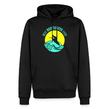 Bester Bodysurfer Aller Zeiten Bodysurfing Hobby - Männer Premium Bio Hoodie - Schwarz - Vorne - Nico (187cm)