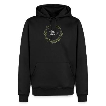 Team Braut I Blumenkranz Hochzeit Boho Stil - Männer Premium Bio Hoodie - Schwarz - Vorne - Nico (187cm)