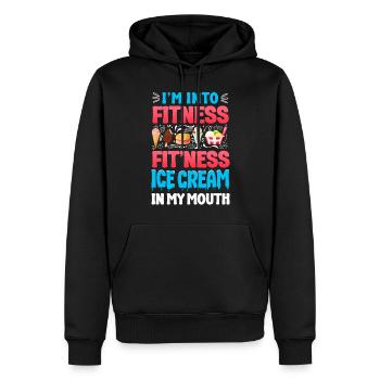 Ice Cream Cone Popsicle I'm Into - Männer Premium Bio Hoodie - Schwarz - Vorne - Nico (187cm)