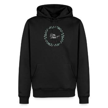 Team Braut I Blumenkranz Hochzeit Boho Stil - Männer Premium Bio Hoodie - Schwarz - Vorne - Nico (187cm)