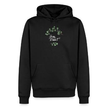 Team Braut I Blumenkranz Hochzeit Boho Stil - Männer Premium Bio Hoodie - Schwarz - Vorne - Nico (187cm)
