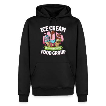 Ice Cream Cone Popsicle Ice Cream - Männer Premium Bio Hoodie - Schwarz - Vorne - Nico (187cm)
