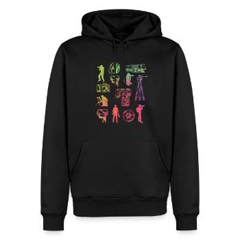 Équipement d’amateur de photographie - Sweat à capuche Premium bio Homme - noir - Devant - Nico (187cm)