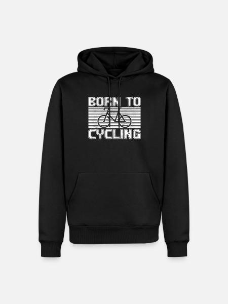 Vélo - Sweat à capuche Premium bio Homme - noir