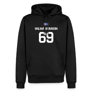 Island Isländisch Trikot Mallorca Saufen JGA - Männer Premium Bio Hoodie - Schwarz - Vorne - Nico (187cm)