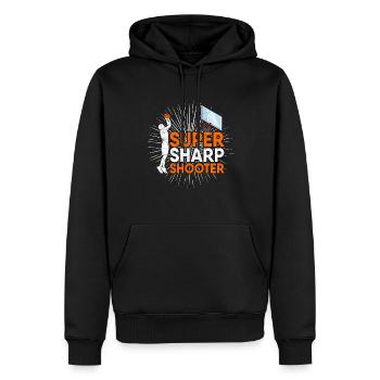 Super Sharp Shooter Basketball Hoops Ball Dunk - Sweat à capuche Premium bio Homme - noir - Devant - Nico (187cm)