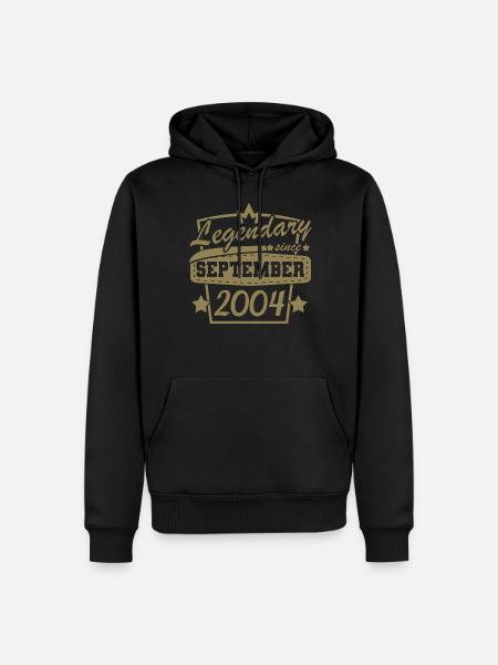 Birthday Gifts September 2004 - Men’s Premium Organic Hoodie - black
