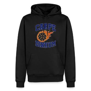 Carpe Dinkum Pickleball Ace Paddle Dink Pickle - Men’s Premium Organic Hoodie - black - Front - Nico (187cm)