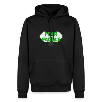 Fear The Paddle Pickleball Ace Paddle Dink Pickle - Men’s Premium Organic Hoodie - black - Front - Nico (187cm)