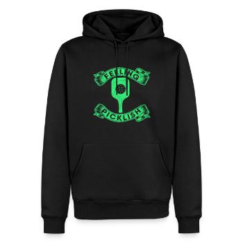 Feeling Picklish Pickleball Paddle Pickle Ball Ace - Men’s Premium Organic Hoodie - black - Front - Nico (187cm)