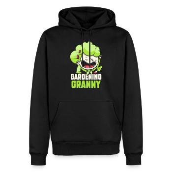 Gartenarbeit Oma Großmutter Gärtnerin Garten - Männer Premium Bio Hoodie - Schwarz - Vorne - Nico (187cm)