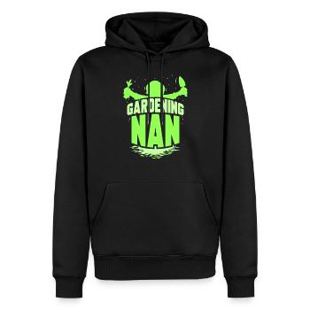 Gartenarbeit Großmutter Garten Oma Gärtnerin - Männer Premium Bio Hoodie - Schwarz - Vorne - Nico (187cm)