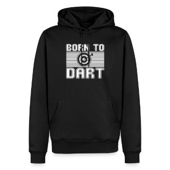 Dard - Sweat à capuche Premium bio Homme - noir - Devant - Nico (187cm)