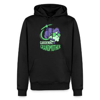 Gartenarbeit Großmutter Garten Oma Gärtnerin - Männer Premium Bio Hoodie - Schwarz - Vorne - Nico (187cm)