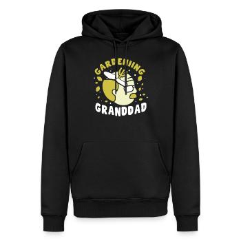 Jardinage Grand-père Jardinier Jardin Grand-père - Sweat à capuche Premium bio Homme - noir - Devant - Nico (187cm)