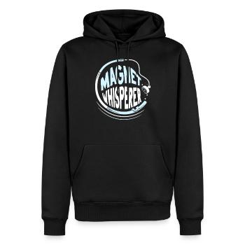 Magnet Flüsterer Magnetfischer Magnetfischen - Männer Premium Bio Hoodie - Schwarz - Vorne - Nico (187cm)