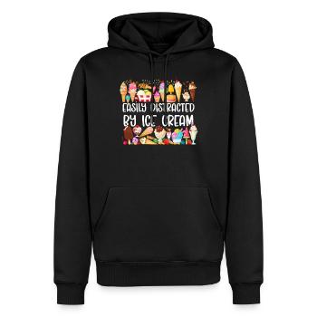 Ice Cream Cone Popsicle Easily - Männer Premium Bio Hoodie - Schwarz - Vorne - Nico (187cm)