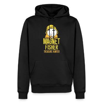 Magnetfischer Schatzsucher Magnet Magnetfischen - Männer Premium Bio Hoodie - Schwarz - Vorne - Nico (187cm)