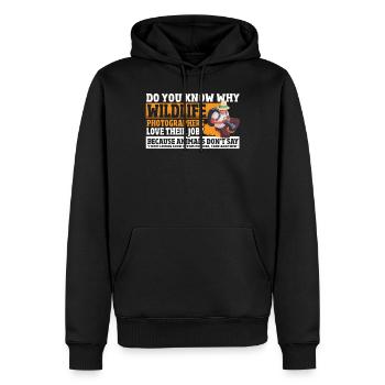 Safari-familienurlaubsgestaltung Für Eine - Männer Premium Bio Hoodie - Schwarz - Vorne - Nico (187cm)