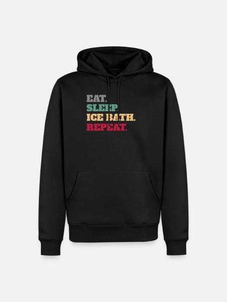 Ice bath - Men’s Premium Organic Hoodie - black