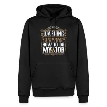 Sommelier Wine Drinking Tasting - Männer Premium Bio Hoodie - Schwarz - Vorne - Nico (187cm)