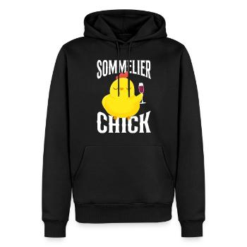 Sommelier Wine Drinking Tasting - Männer Premium Bio Hoodie - Schwarz - Vorne - Nico (187cm)