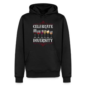 Sommelier Wine Drinking Tasting - Männer Premium Bio Hoodie - Schwarz - Vorne - Nico (187cm)