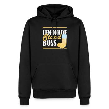 Stand de limonade Boss Limonadenstand - Sweat à capuche Premium bio Homme - noir - Devant - Nico (187cm)