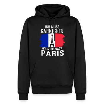 Frankreich Flagge France Paris Marseille French - Männer Premium Bio Hoodie - Schwarz - Vorne - Nico (187cm)