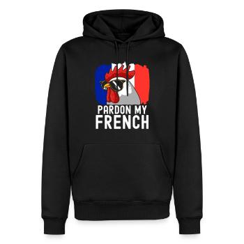 Frankreich Flagge France Paris Marseille French - Männer Premium Bio Hoodie - Schwarz - Vorne - Nico (187cm)