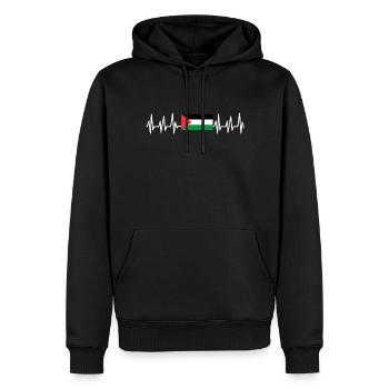 Palestine Gift Free Palestine Gaza Strip - Men’s Premium Organic Hoodie - black - Front - Nico (187cm)